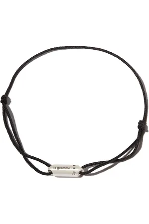 Le Gramme Le 3g brushed capsule cord bracelet
