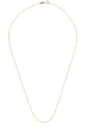 GIGI CLOZEAU 18kt rose gold and beaded necklace