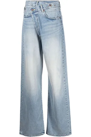 R13 Crossover wide-leg jeans