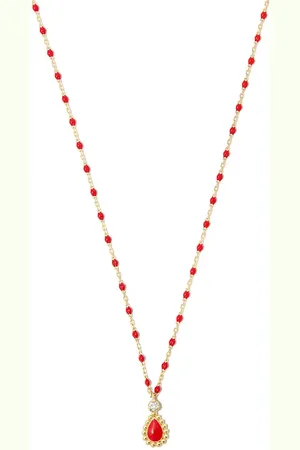 GIGI CLOZEAU 18kt yellow Mini Lucky Cashmere 42cm necklace