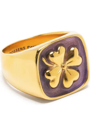 Goossens Talisman clover signet ring