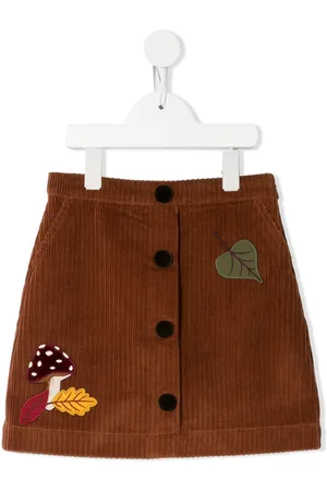 Dolce & Gabbana Patch-detail corduroy skirt