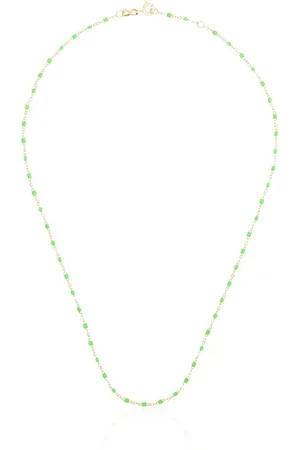 GIGI CLOZEAU 18kt yellow gold and beaded necklace