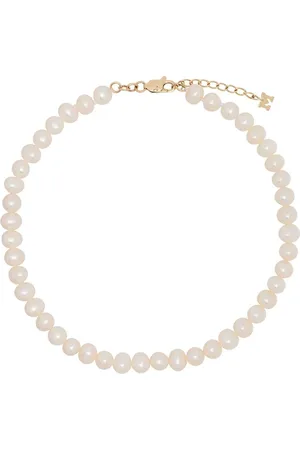 Mateo 9kt yellow gold pearl anklet