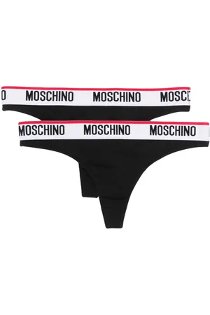 Moschino Logo-waistband jersey thong