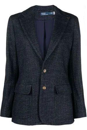 Ralph Lauren Wool cotton-blend herringbone blazer
