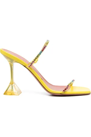 Amina Muaddi Gilda 95 crystal-embellished sandals
