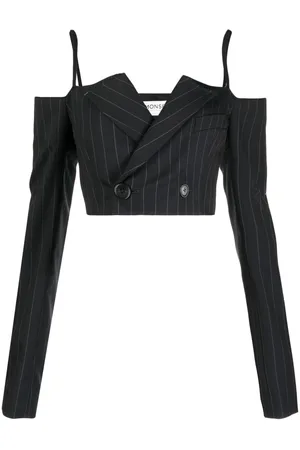 MONSE Off-shoulder cropped jacket