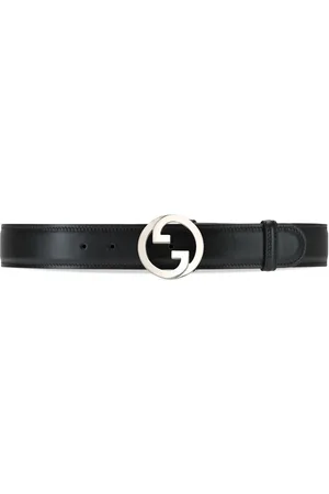 Black Blondie GG Supreme-canvas and leather belt, Gucci