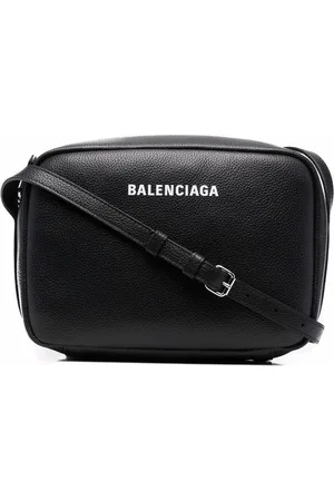 BALENCIAGA Triangle Duffle S Handbag Black Red Silver Hardware  w/Accessories