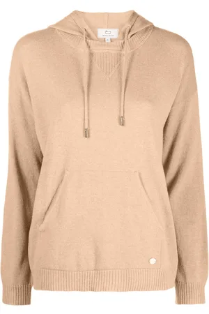 Woolrich Logo-plaque fine-knit hoodie