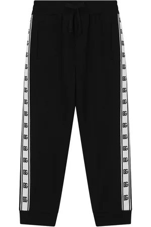 Dolce & Gabbana Logo-tape cotton track pants