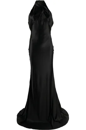 RACHEL GILBERT Audrey halterneck silk gown