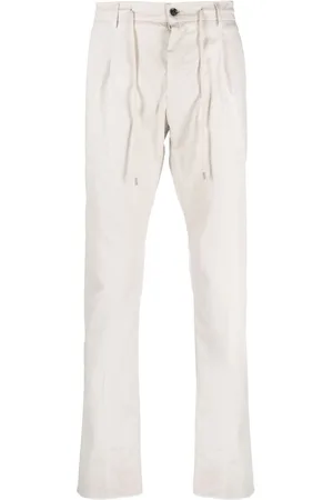 MOORER Anton-WE drawstring tapered trousers