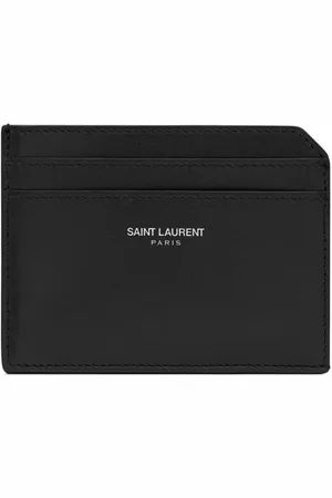 Saint Laurent Logo Print Key Holder Wallet - Farfetch