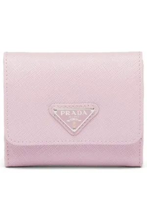 Prada Triangle-logo Saffiano leather wallet