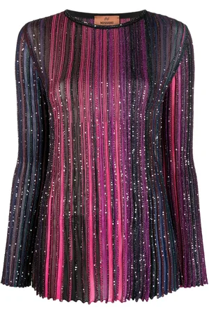 Missoni Sequinned striped jumper