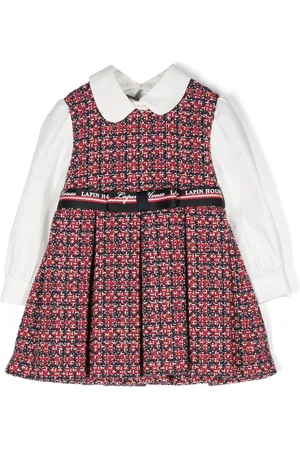 Lapin House Boucl?? pleated dress