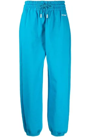 OFF-WHITE Logo-embroidered cotton track pants