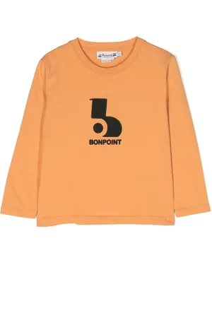 BONPOINT Logo-print cotton jumper