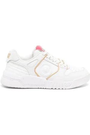 Roberto Cavalli Tiger Head-motif leather sneakers