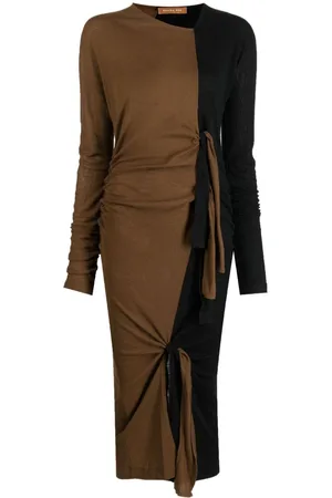 REJINA PYO Two-tone wool dress