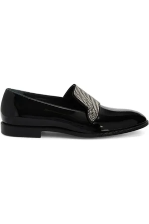 Giuseppe Zanotti Eflamm crystal-embellished patent loafers