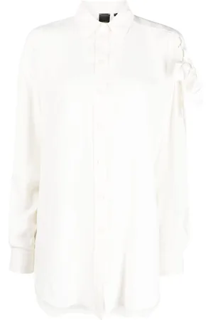 Pinko Bow-detail pointed-collar shirt
