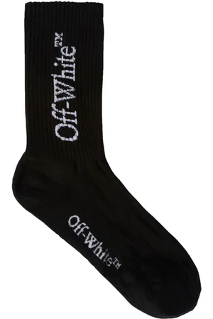 OFF-WHITE Large logo-print cotton socks