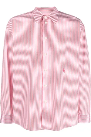 Sporty & Rich Stripe-print cotton shirt