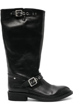 Golden Goose Round-toe polished-finish boots