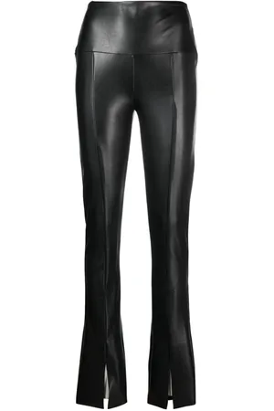 Norma Kamali Faux-leather skinny trousers
