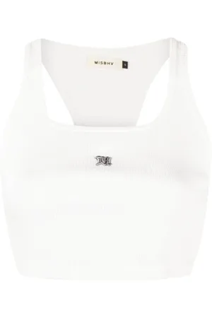 MISBHV The M logo-embroidered top