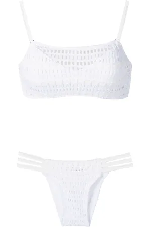 AMIR SLAMA Open-knit bikini set