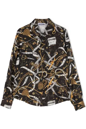 Louis Vuitton black Graphic Print Long-Sleeved Shirt