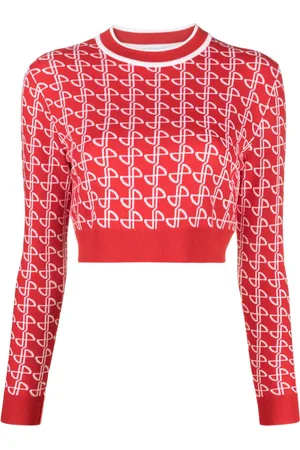 Patou Logo-jacquard merino wool jumper
