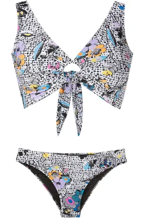 AMIR SLAMA Graphic-print bikini set