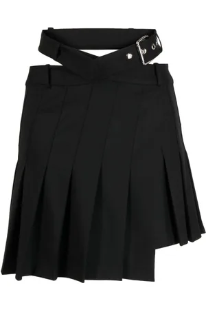 MONSE Pleated asymmetric mini skirt