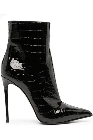 LE SILLA Eva 120mm crocodile-embossed boots