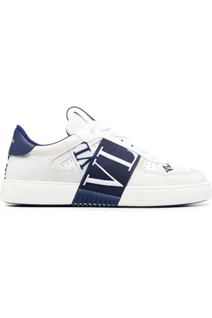VALENTINO GARAVANI VL7N logo-strap leather sneakers
