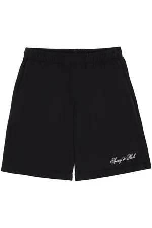 Sporty & Rich Logo-print elasticated-waist shorts