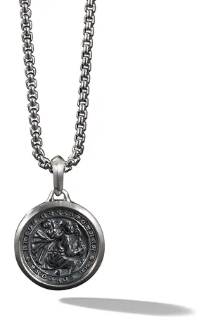 David Yurman Sterling St. Christopher amulet (34.5mm)