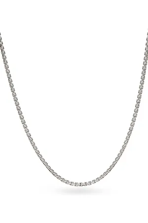 David Yurman 14kt yellow gold and sterling Box Chain necklace (1.7mm)