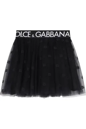Dolce & Gabbana Logo-waistband tulle skirt