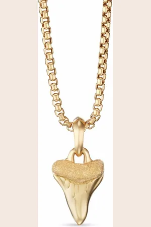 David Yurman 18kt yellow Shark Tooth amulet (27mm)