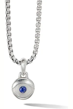 David Yurman Sterling Evil Eye lapis lazuli amulet (14.5mm)