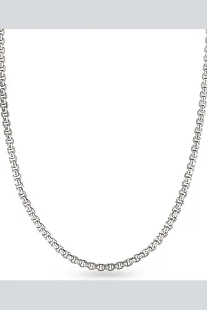 David Yurman 14kt yellow gold and sterling Box Chain necklace (2.7mm)
