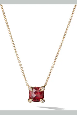 David Yurman 18kt yellow diamond Chatelaine pendant necklace