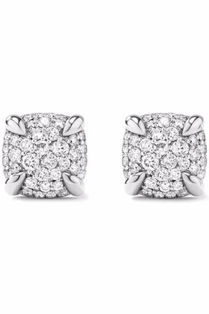 David Yurman Sterling Petite Chatelaine diamond stud earrings (6.5mm)