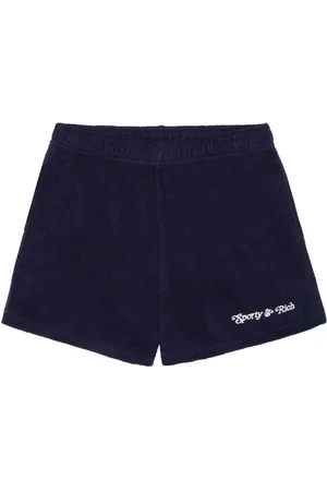 Sporty & Rich Ny Tennis Club Terry cotton shorts